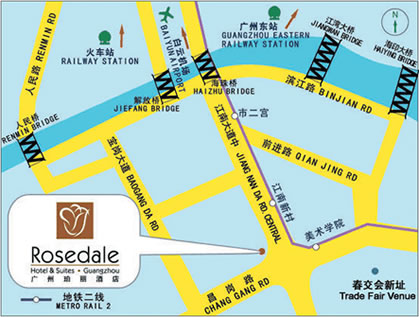 Rosedale Hotel Bölge Haritası için Tıklayınız